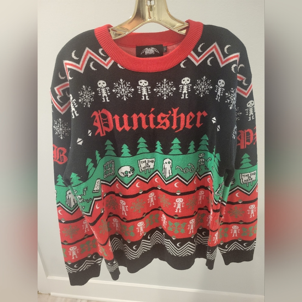 Phoebe Bridgers Limited Edition Punisher Christmas Sweater!